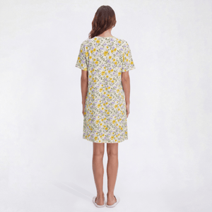Womens Elegant Dreams Short Sleeve Floral Nightgown alternate view